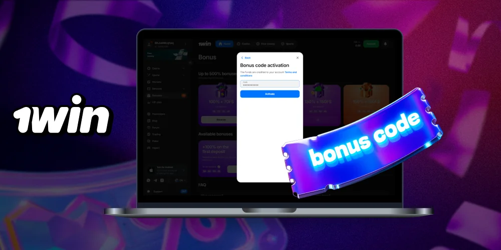 On our website you will always find the current 1win promo code for the game